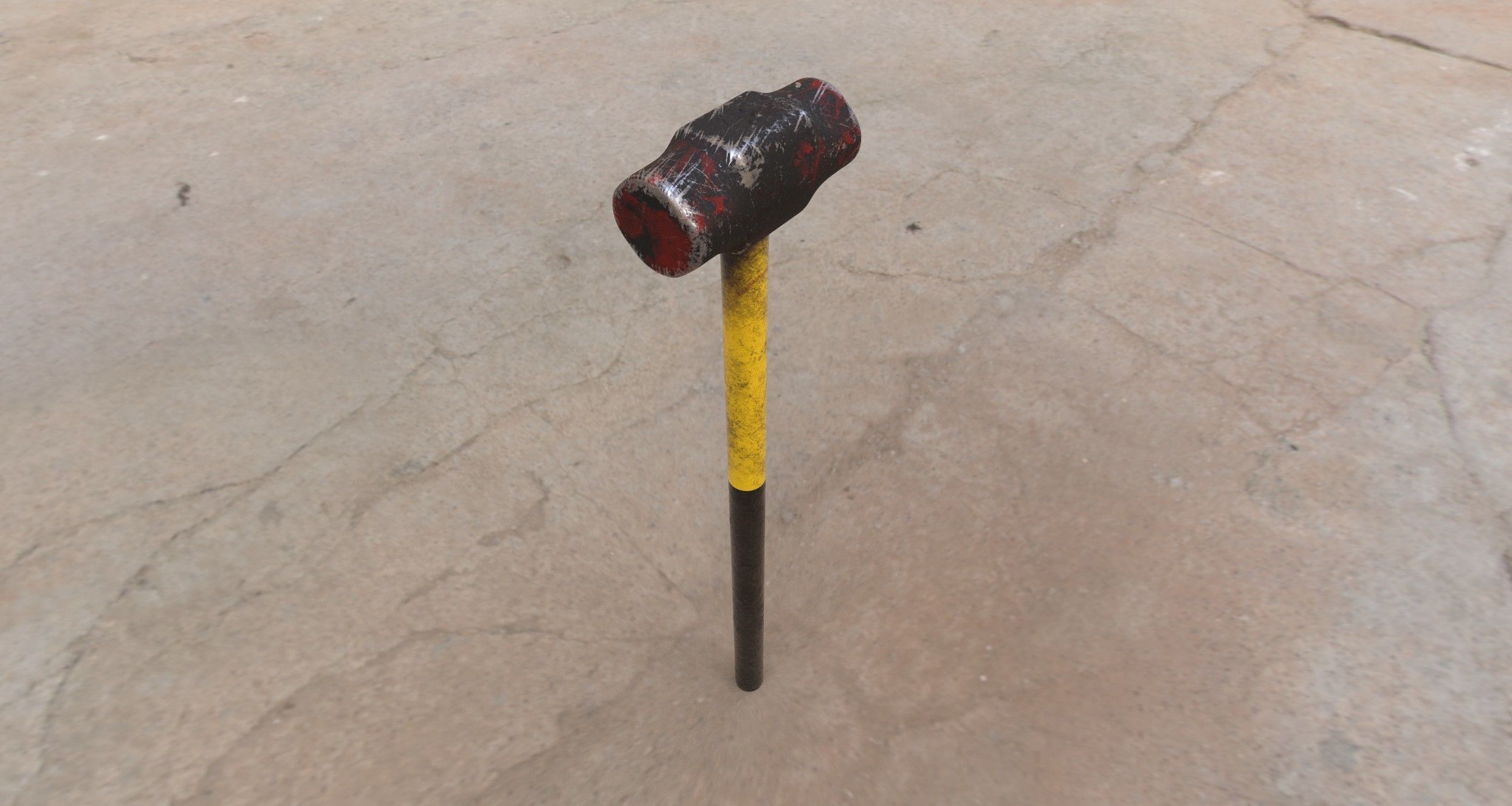 3D model Sledgehammer PBR Game Ready Asset VR / AR / lowpoly CGTrader