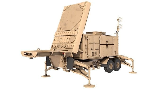 Patriot AN MPQ53 Radar Set Desert 3D model | CGTrader