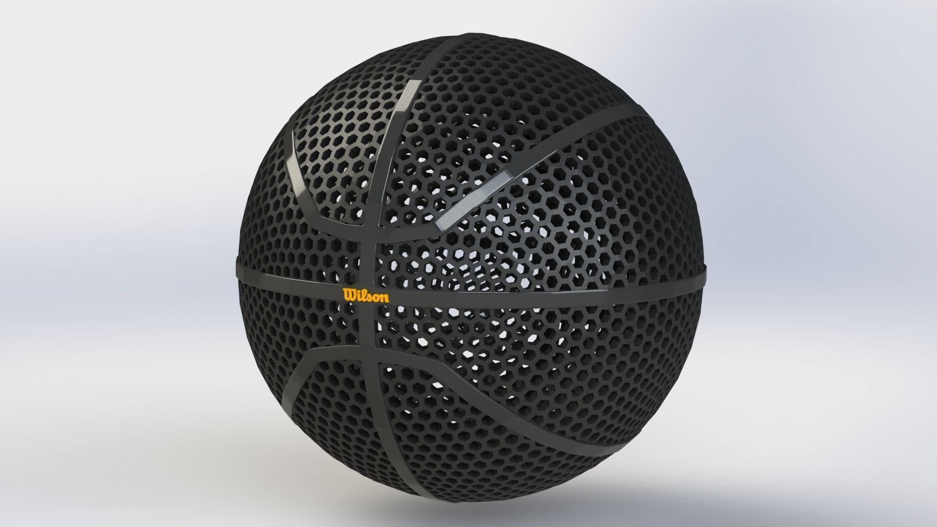 NBA BASKETBALL WILSON AIRLESS BALL 3D model 3D printable CGTrader