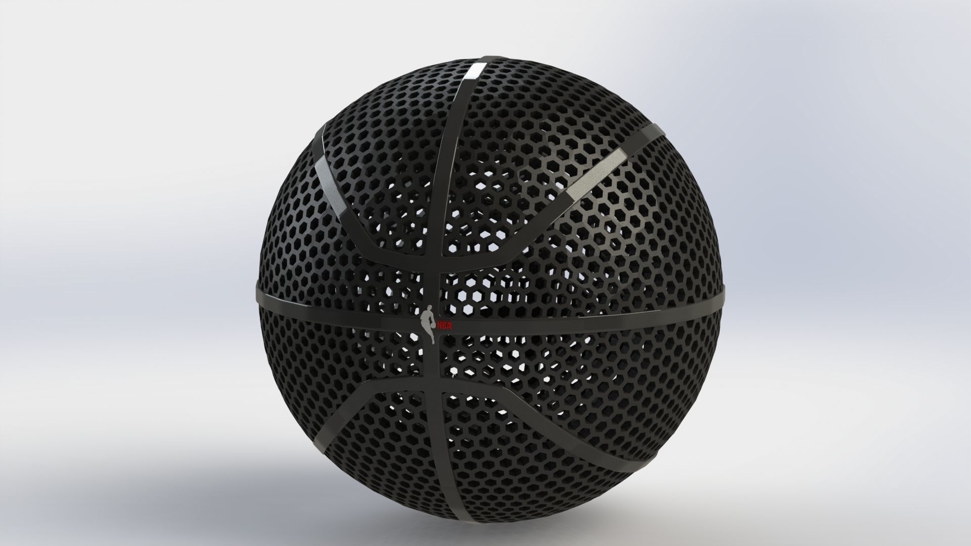 NBA BASKETBALL WILSON AIRLESS BALL 3D model 3D printable CGTrader