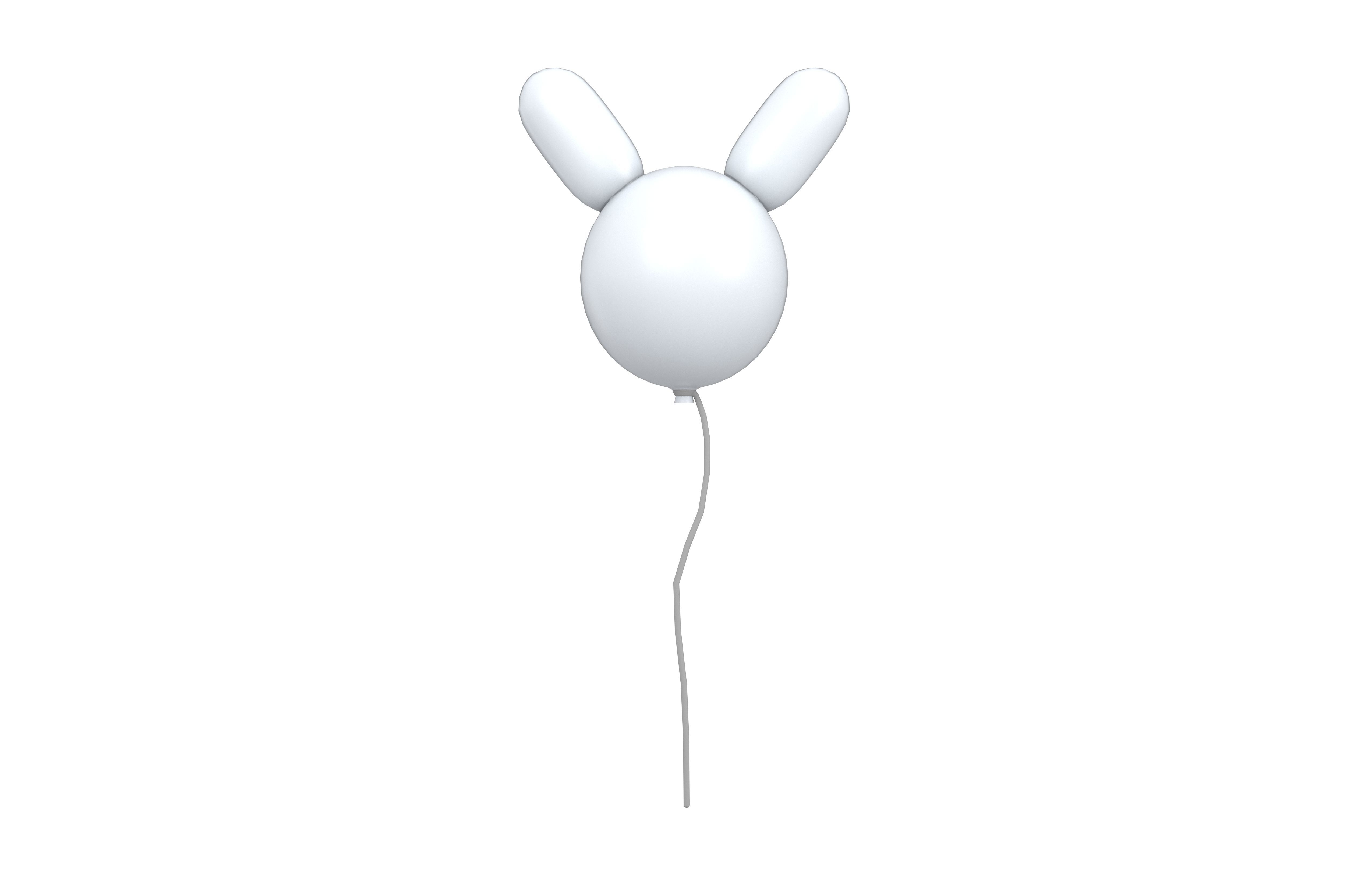 3D model Rabbit Balloons v1 014 VR / AR / low-poly | CGTrader