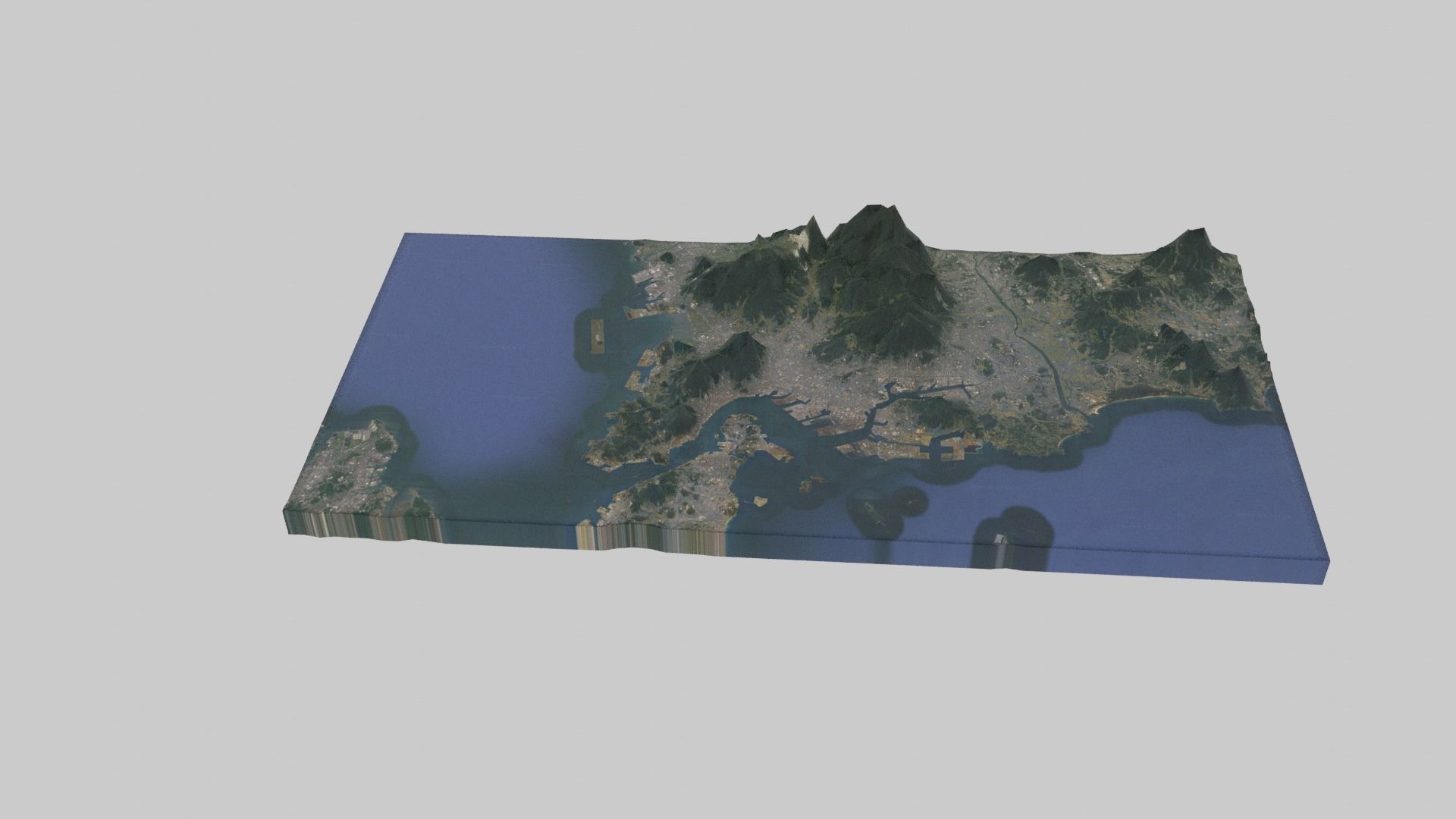 3D model Kitakyushu City VR / AR / low-poly | CGTrader