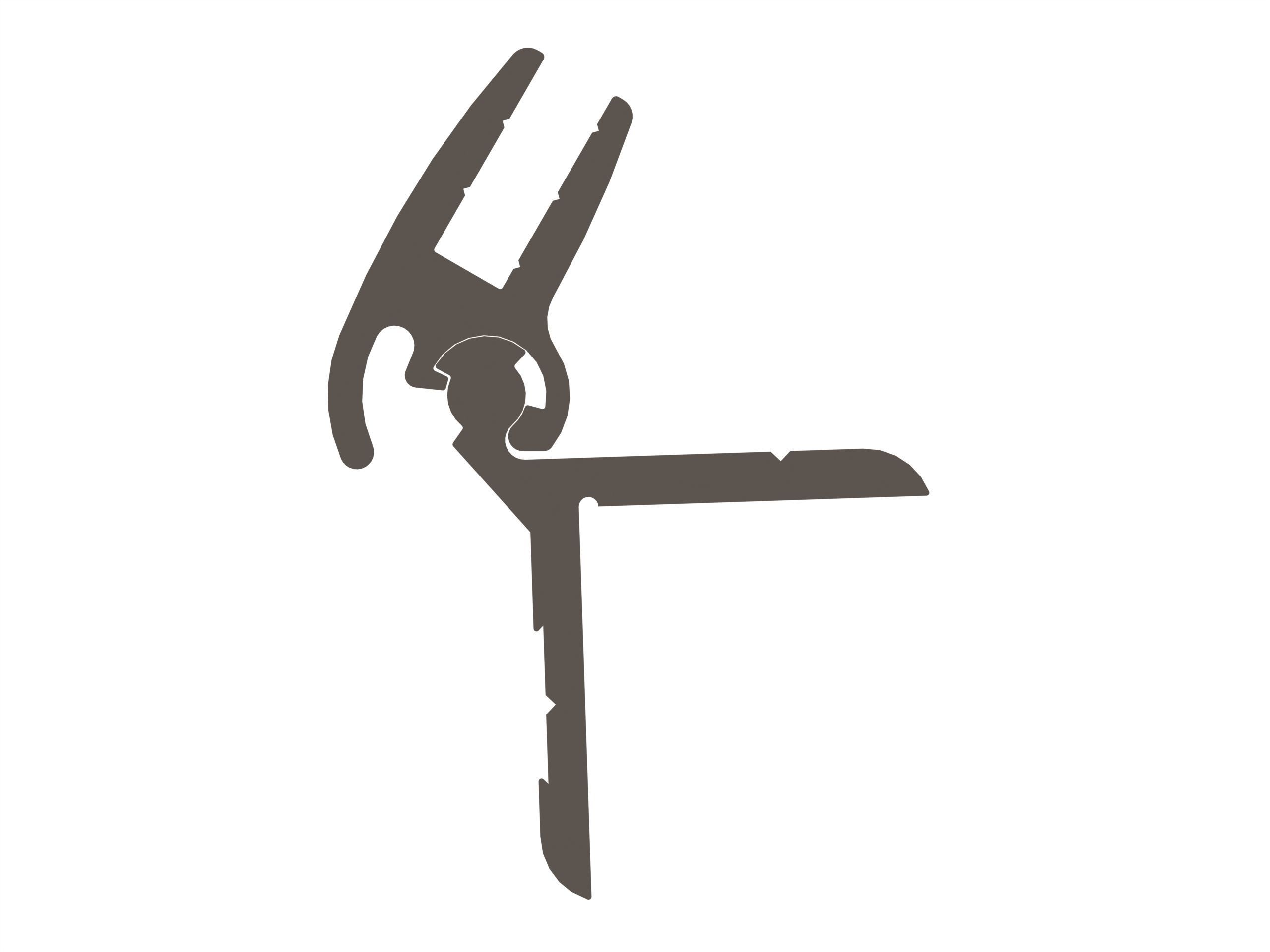 3D model Aluminum Snap Fit Hinge VR / AR / lowpoly CGTrader