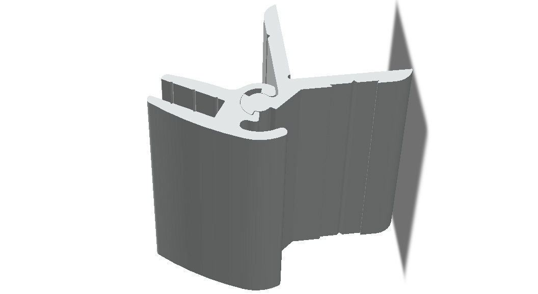 3D model Aluminum Snap Fit Hinge VR / AR / lowpoly CGTrader