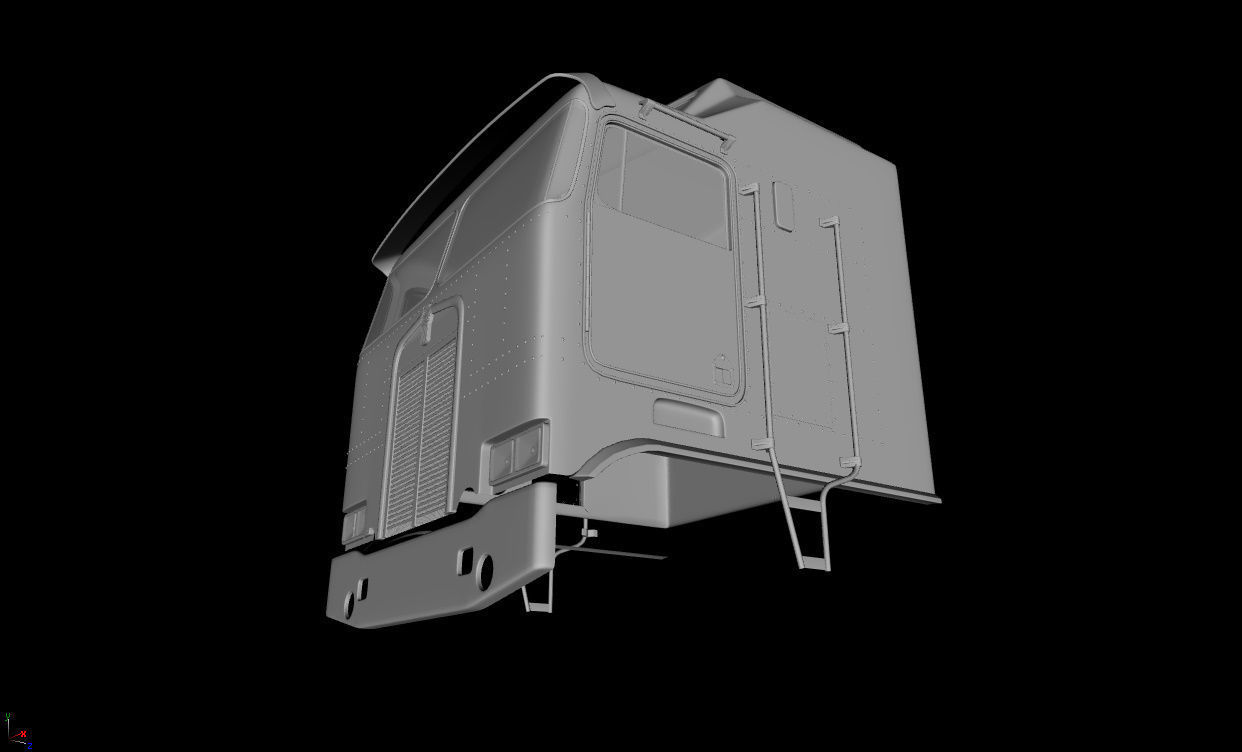 Kenworth K100 Aerodyne 1974 3D model CGTrader