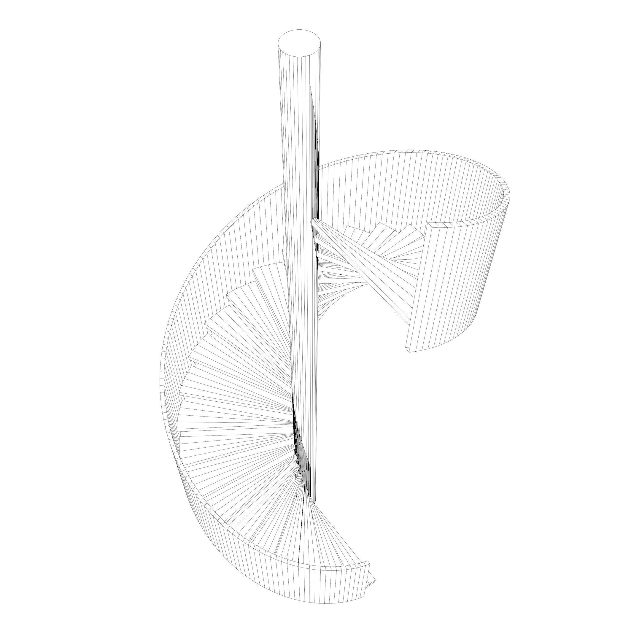 Spiral stair 20230005 3D model CGTrader