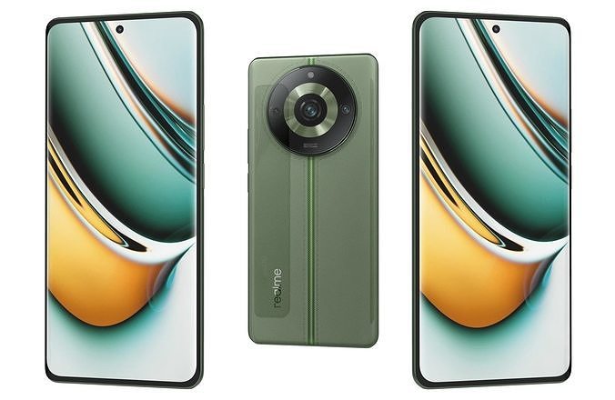 3D model Realme 11 Pro Plus Green VR / AR / low-poly | CGTrader