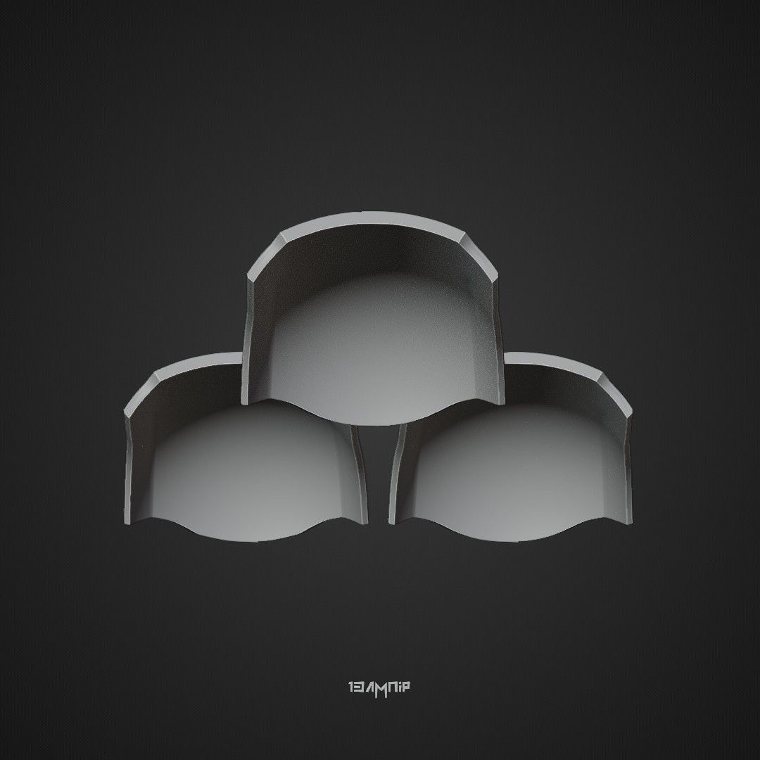Custom Mandalorian Shoulder armor 3D model 3D printable | CGTrader
