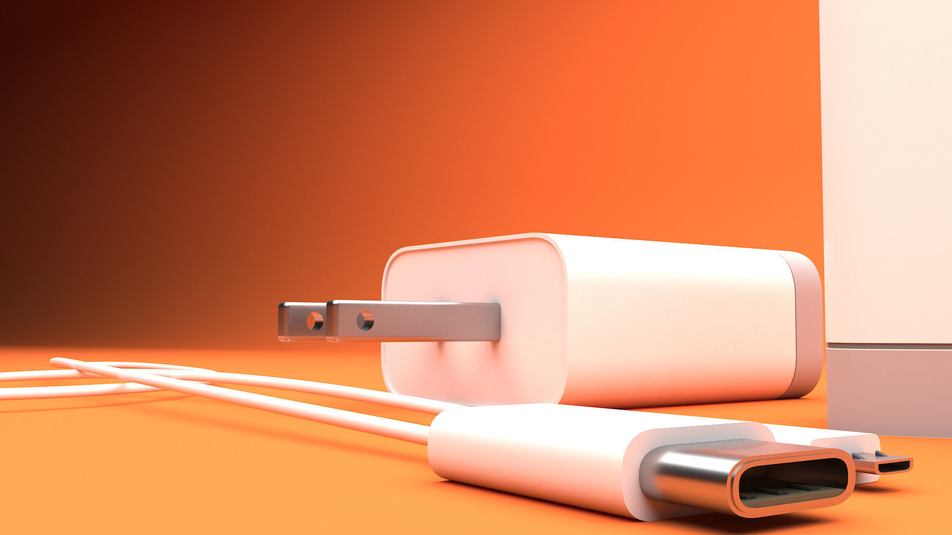 Mobile Charger Adapters 3D model CGTrader