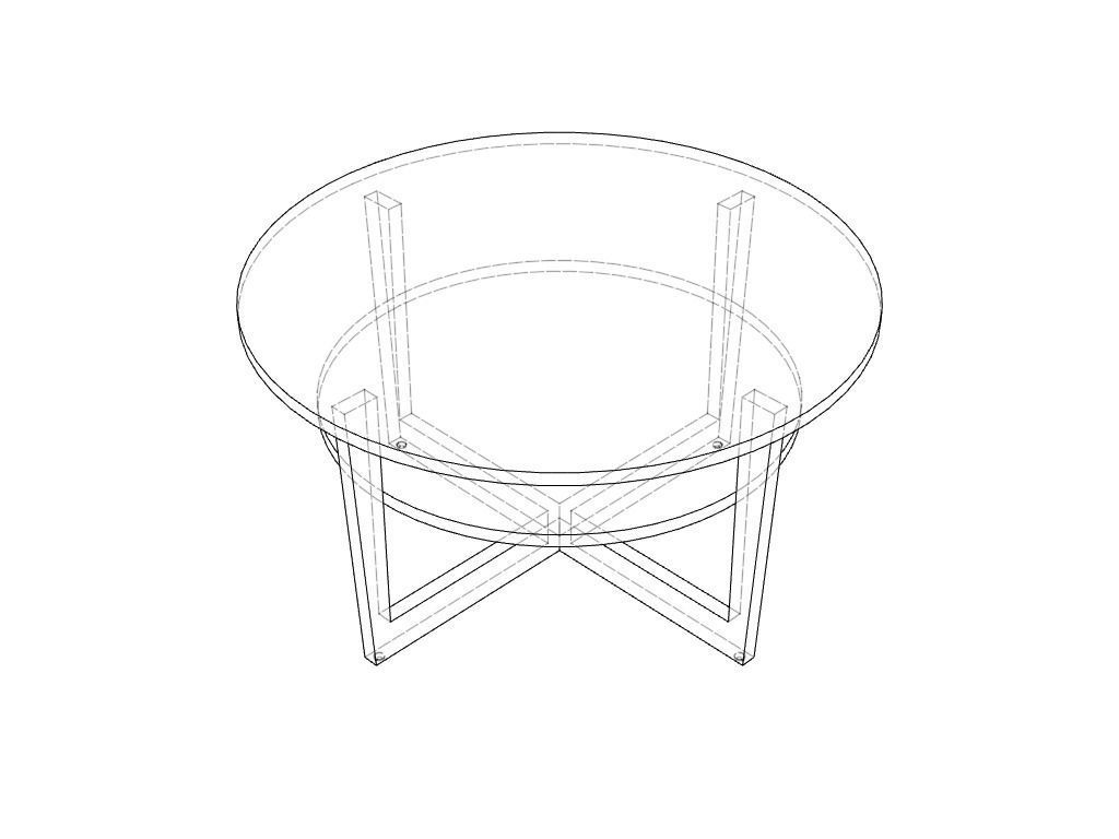 3D model IKEA Vejmon Coffee Table VR / AR / lowpoly CGTrader