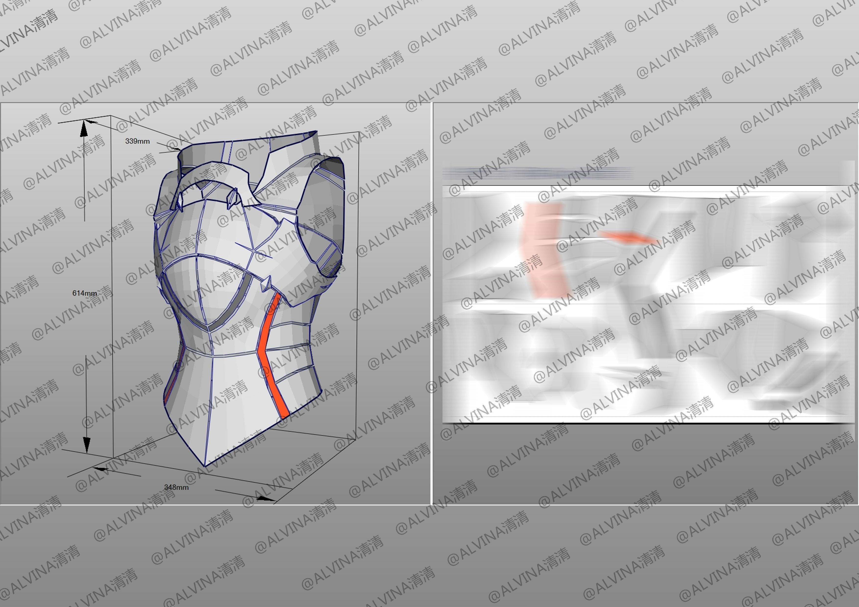 3D model Fate Mordred Pepakura Full VR / AR / low-poly | CGTrader