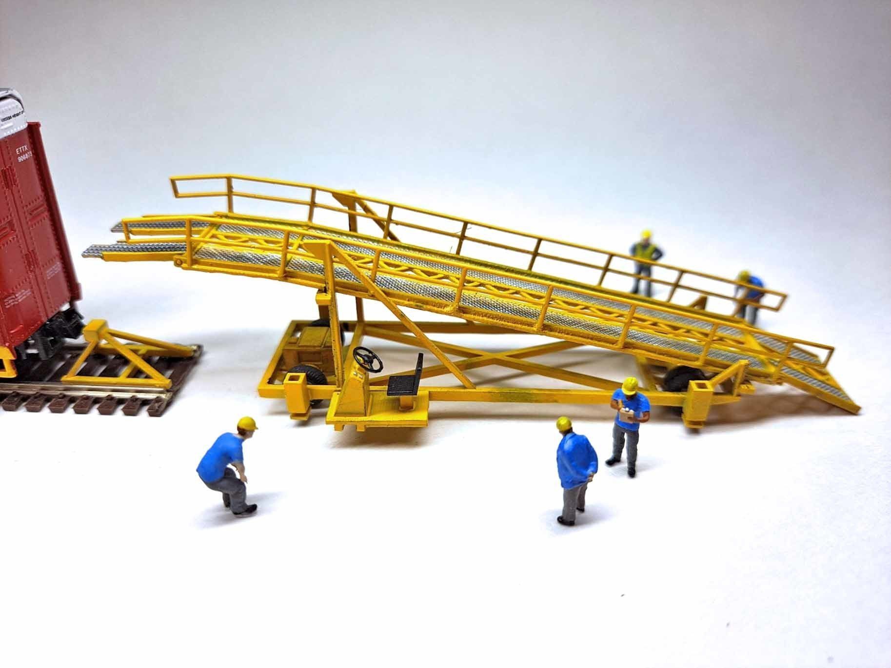 N Scale Auto Ramp Loader v2 3D model 3D printable CGTrader