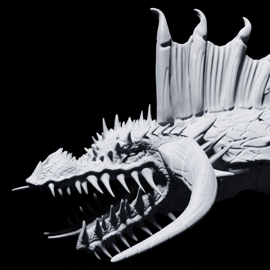 Tiamat - The Five Headed Dragon Miniature 3D model 3D printable | CGTrader