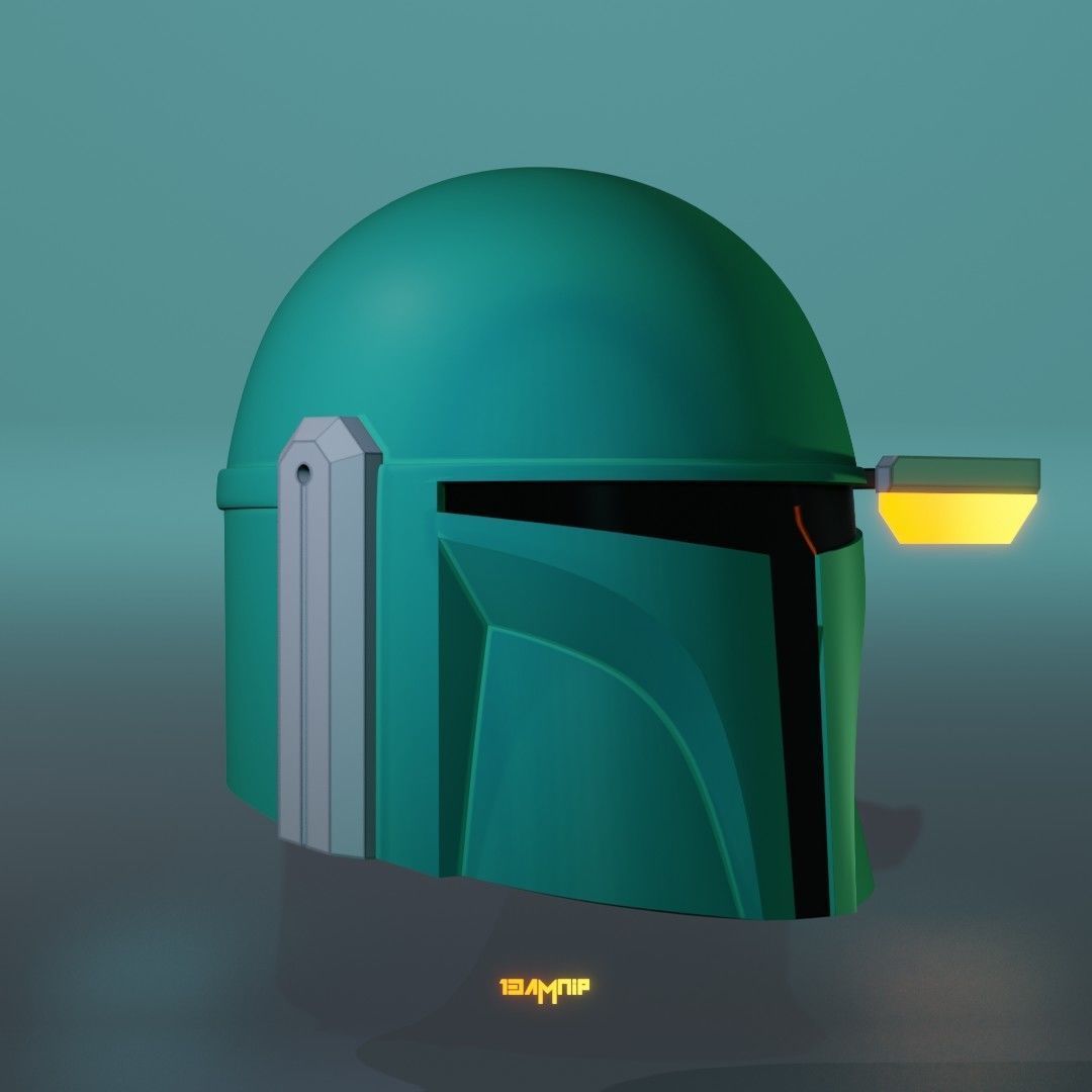 Custom Simple Mandalorian Helmet free 3D model 3D printable CGTrader