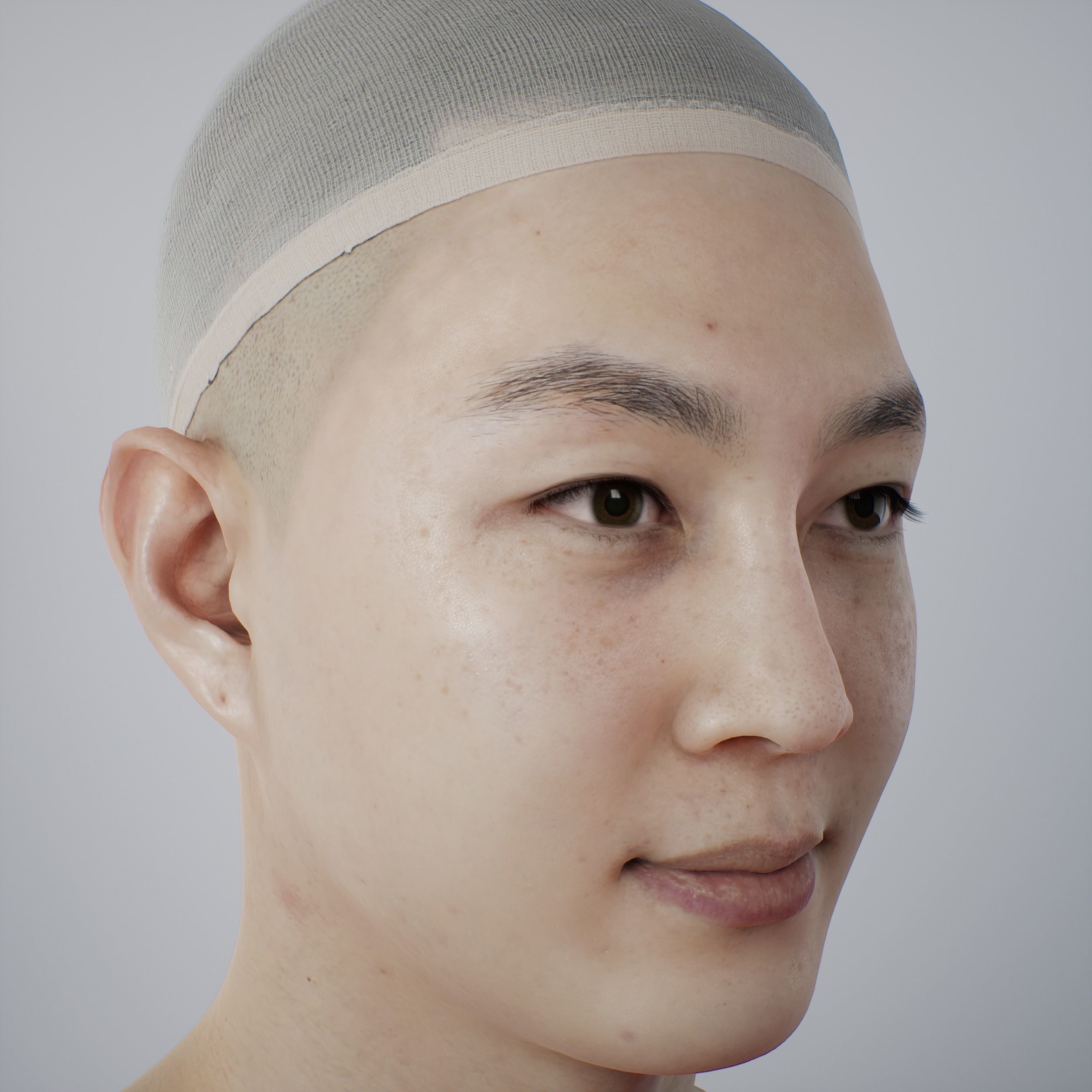 3D model Face of Korean Male VR / AR / low-poly | CGTrader