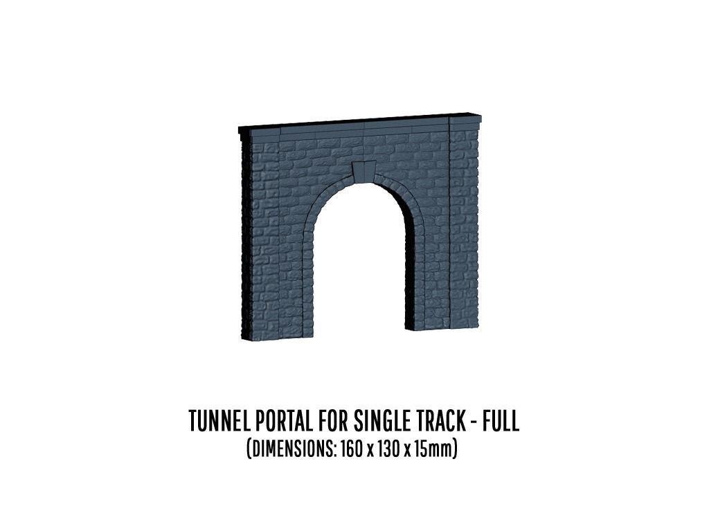 DET-0014 Tunnel portals cut stone H0-scale 3D model 3D printable | CGTrader
