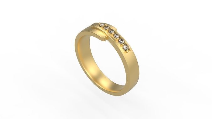 Band Ring 131 3D model 3D printable | CGTrader