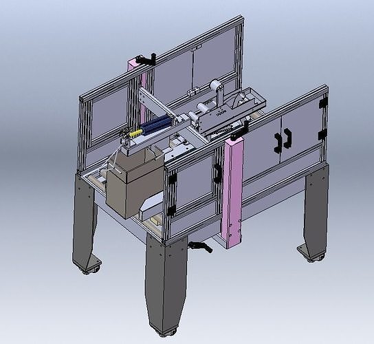 Carton Sealing Machine 3D model CGTrader