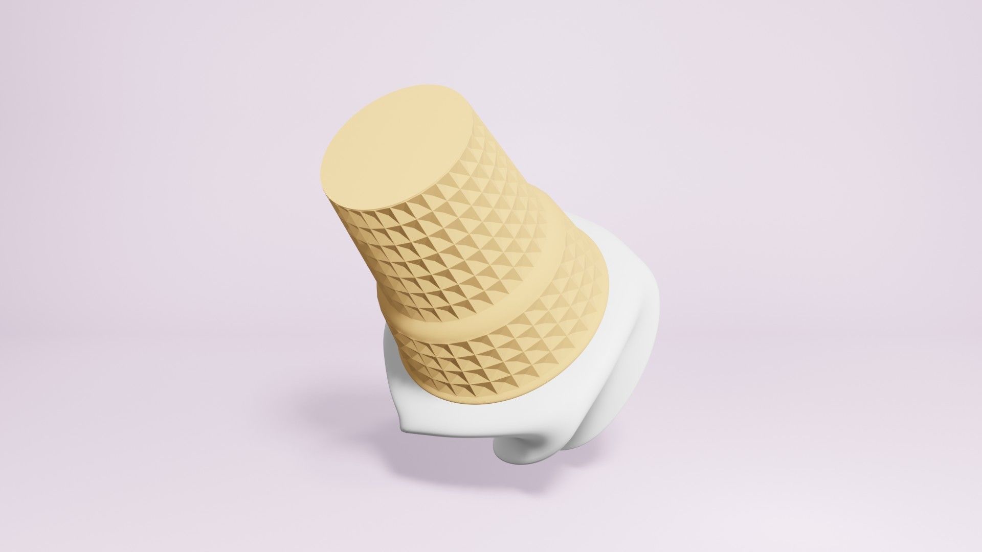 3D model ice cream vanilla blender VR / AR / lowpoly CGTrader