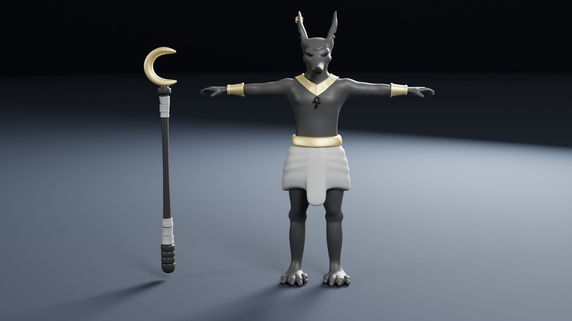 3D model Anubis Cartoon Style Character VR / AR / low-poly | CGTrader
