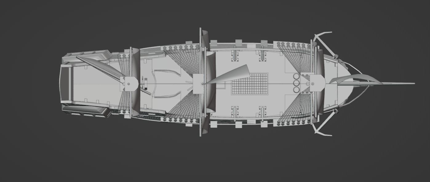 Fully 3D Printable Pirate Ship 3D model 3D printable | CGTrader