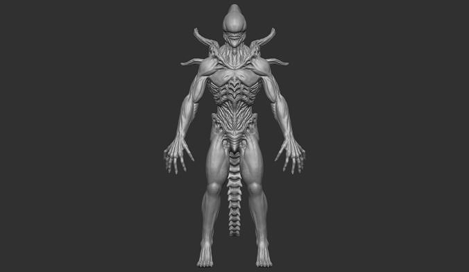 Alien 3d Print model 3D model 3D printable | CGTrader
