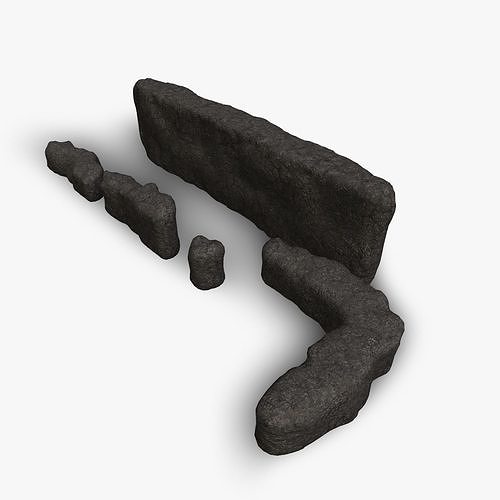 Cave Walls 4 Base free VR / AR / lowpoly 3D model CGTrader