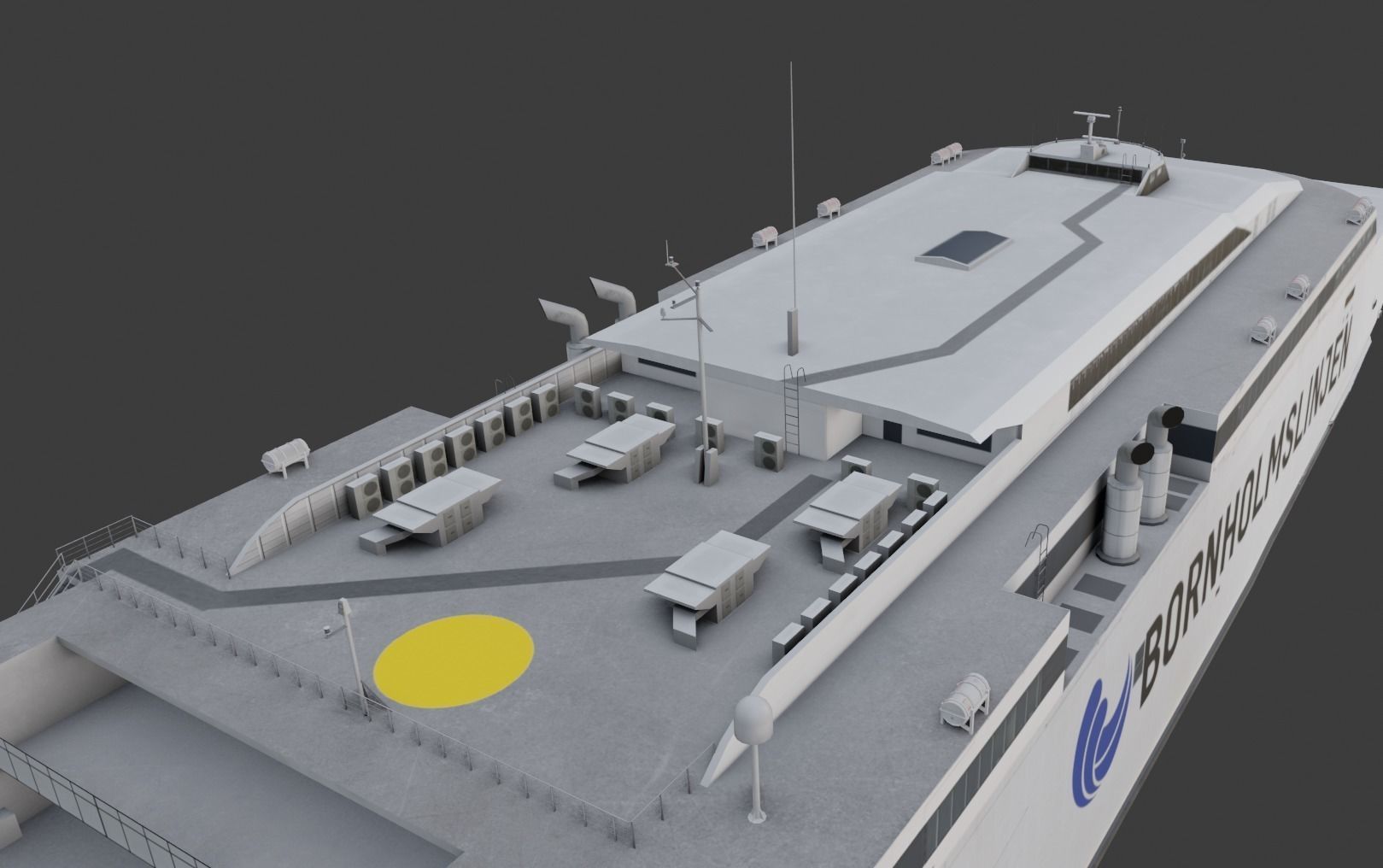 3D model High speed ferry Bornholmslinjen Express 5 3D model VR / AR