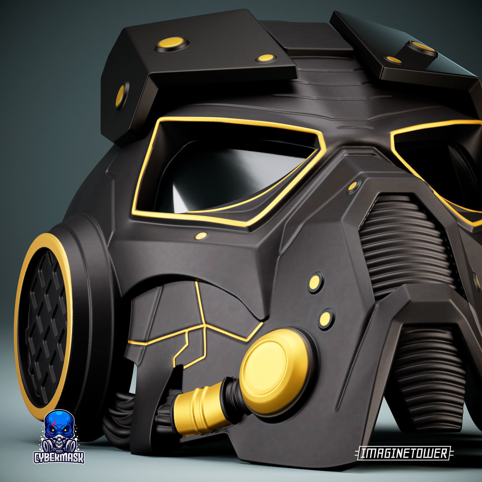 Post-apocalypse Sci-fi Cosplay Mask 3D model 3D printable | CGTrader