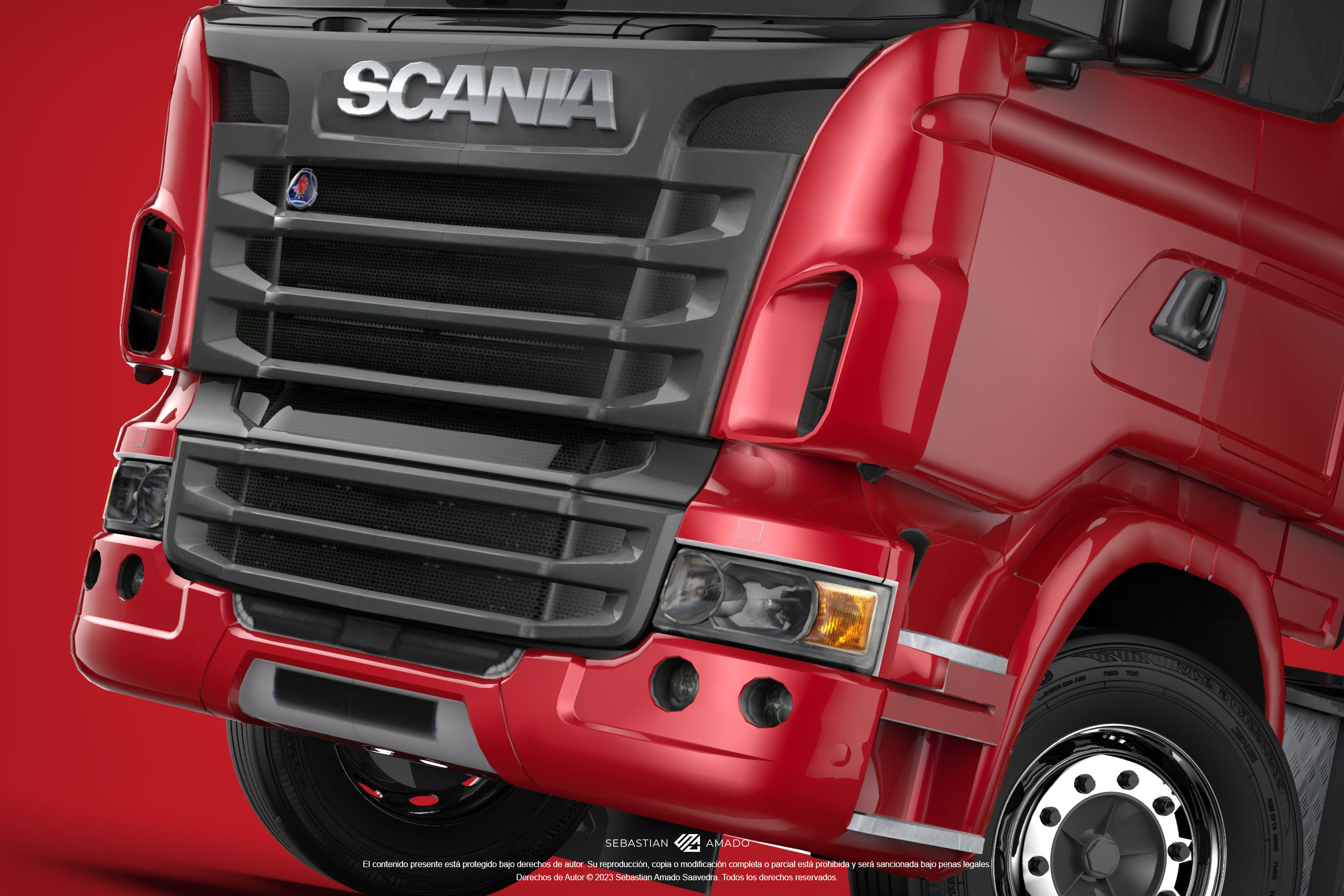 Scania R440 3D model rigged | CGTrader