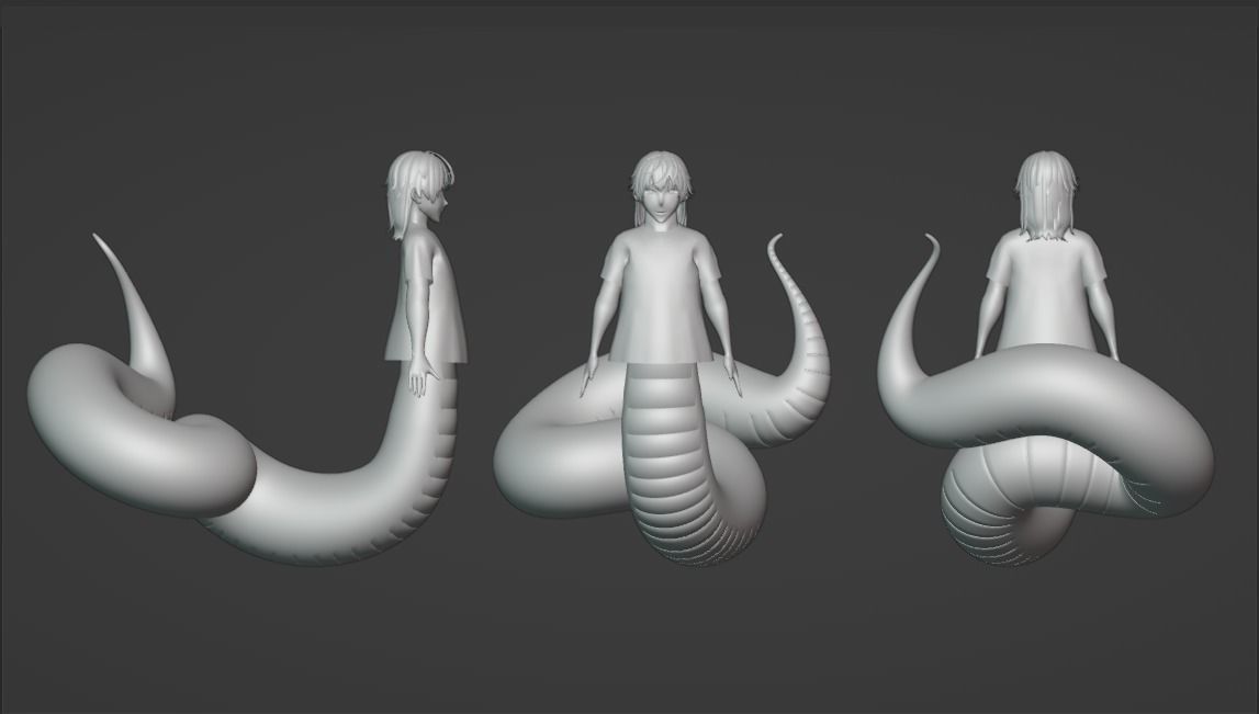 3D ANIME SNAKE BOY VRCHAT AVATAR 3D model rigged | CGTrader