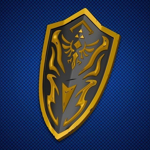 Zelda Royal shield 3D model 3D printable CGTrader