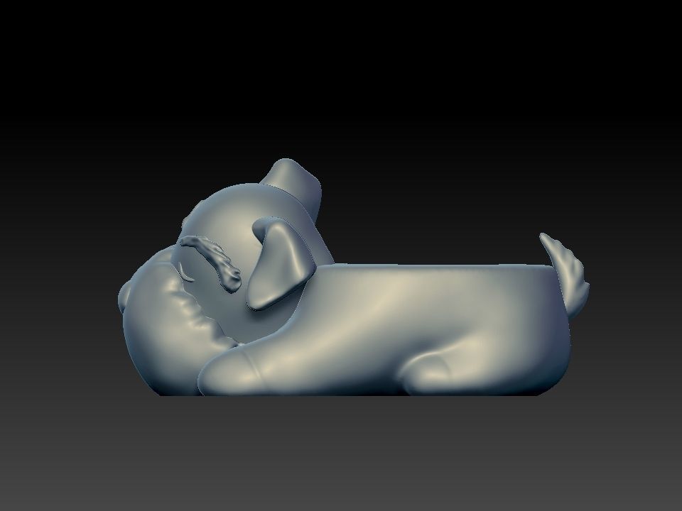 cute dog holder for 3d print 3D model CGTrader