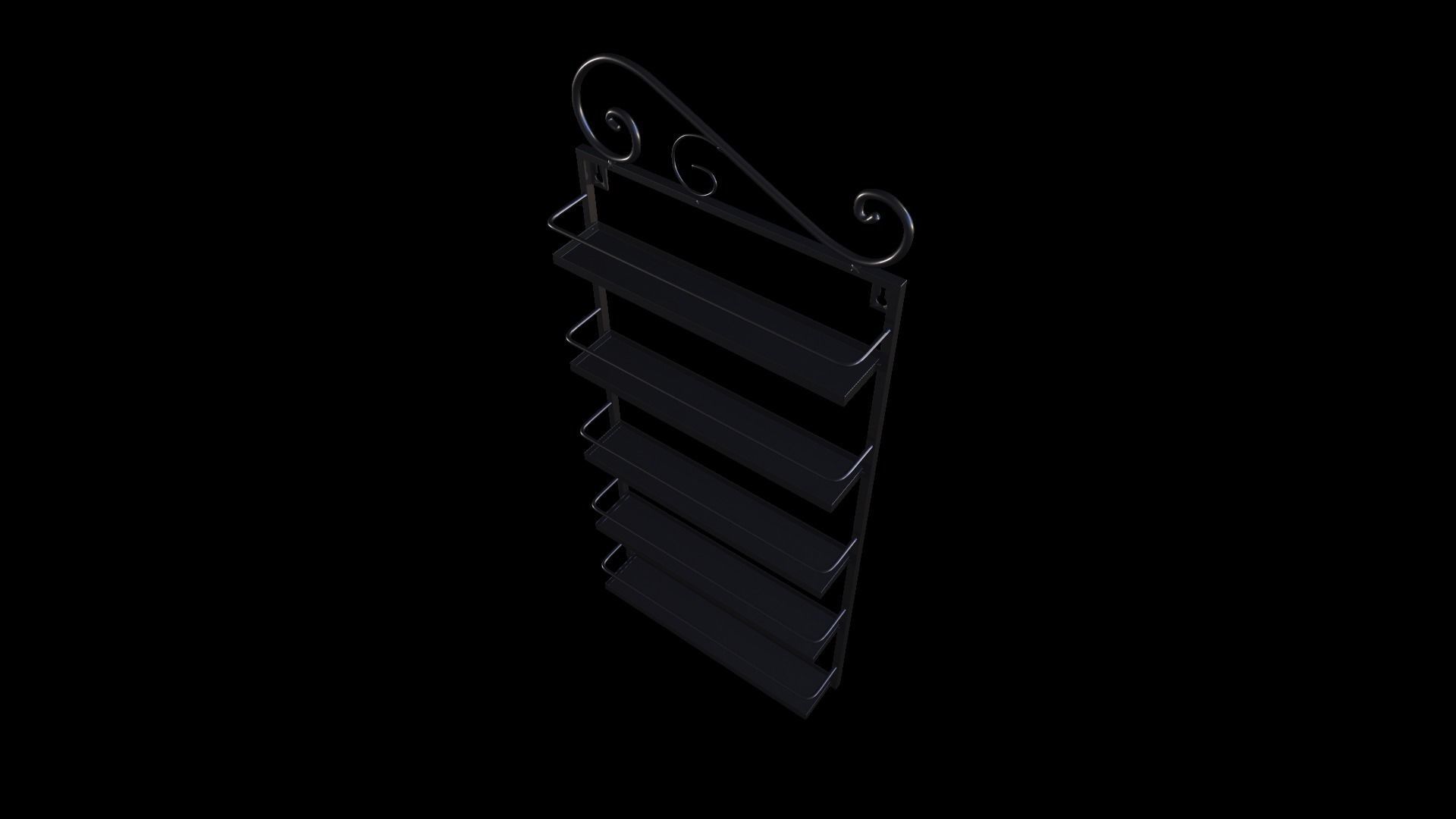 Wall Rack 3D model | CGTrader