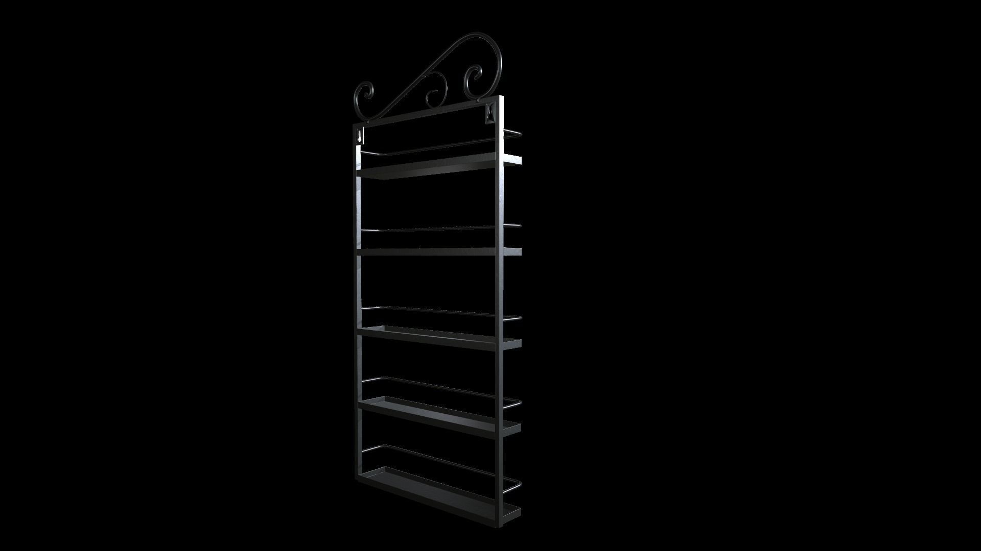 Wall Rack 3D model | CGTrader