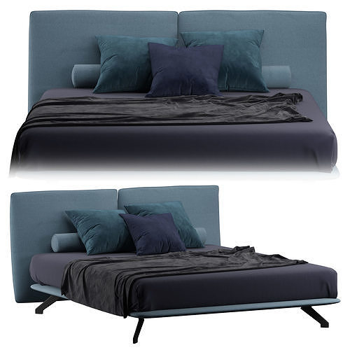 Bed LOGAN by Twils 3D model CGTrader