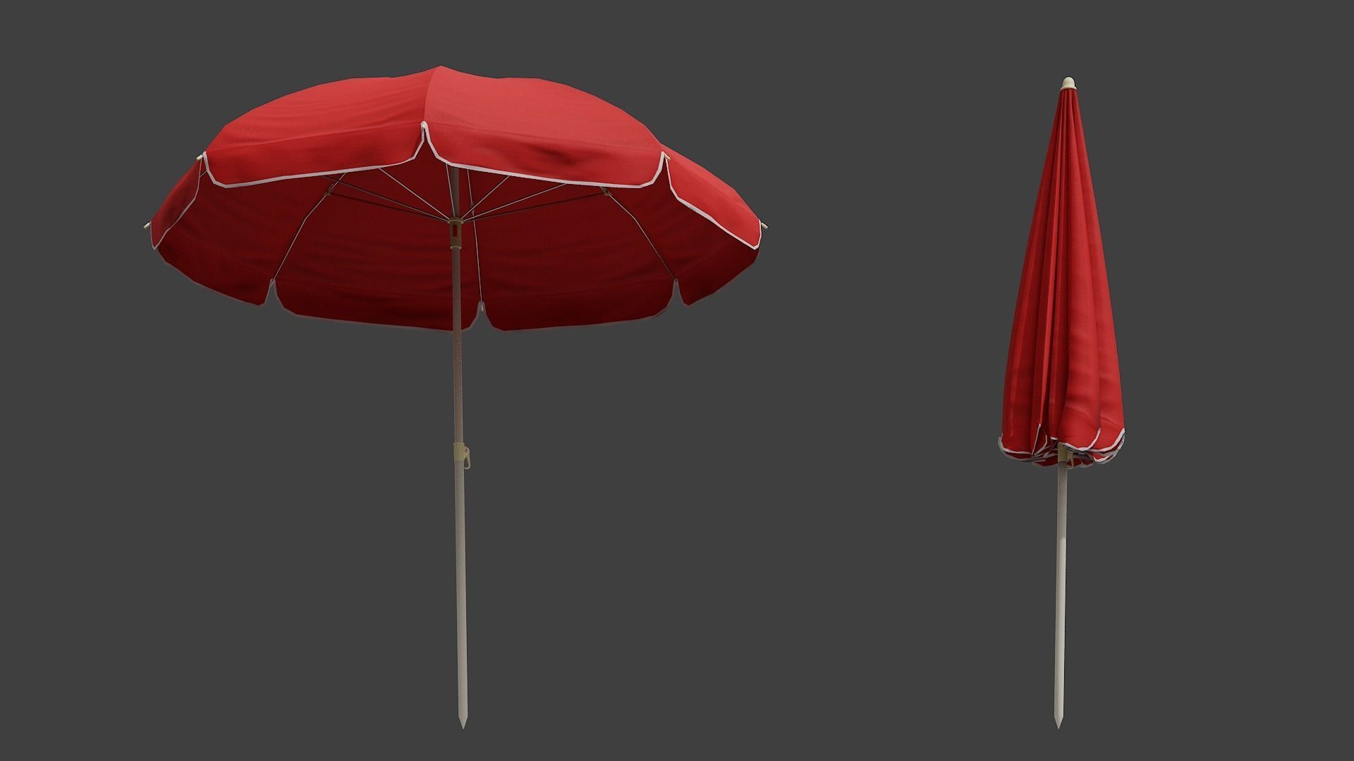 3D model Beach Umbrella GameReady VR / AR / lowpoly CGTrader