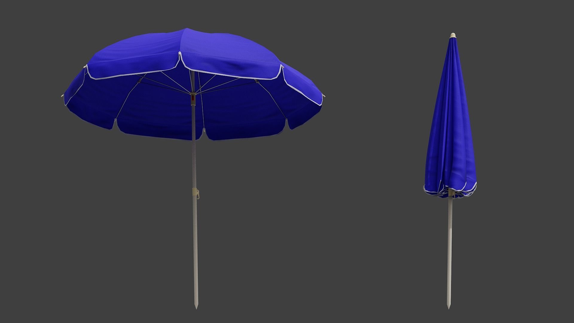 3D model Beach Umbrella GameReady VR / AR / lowpoly CGTrader