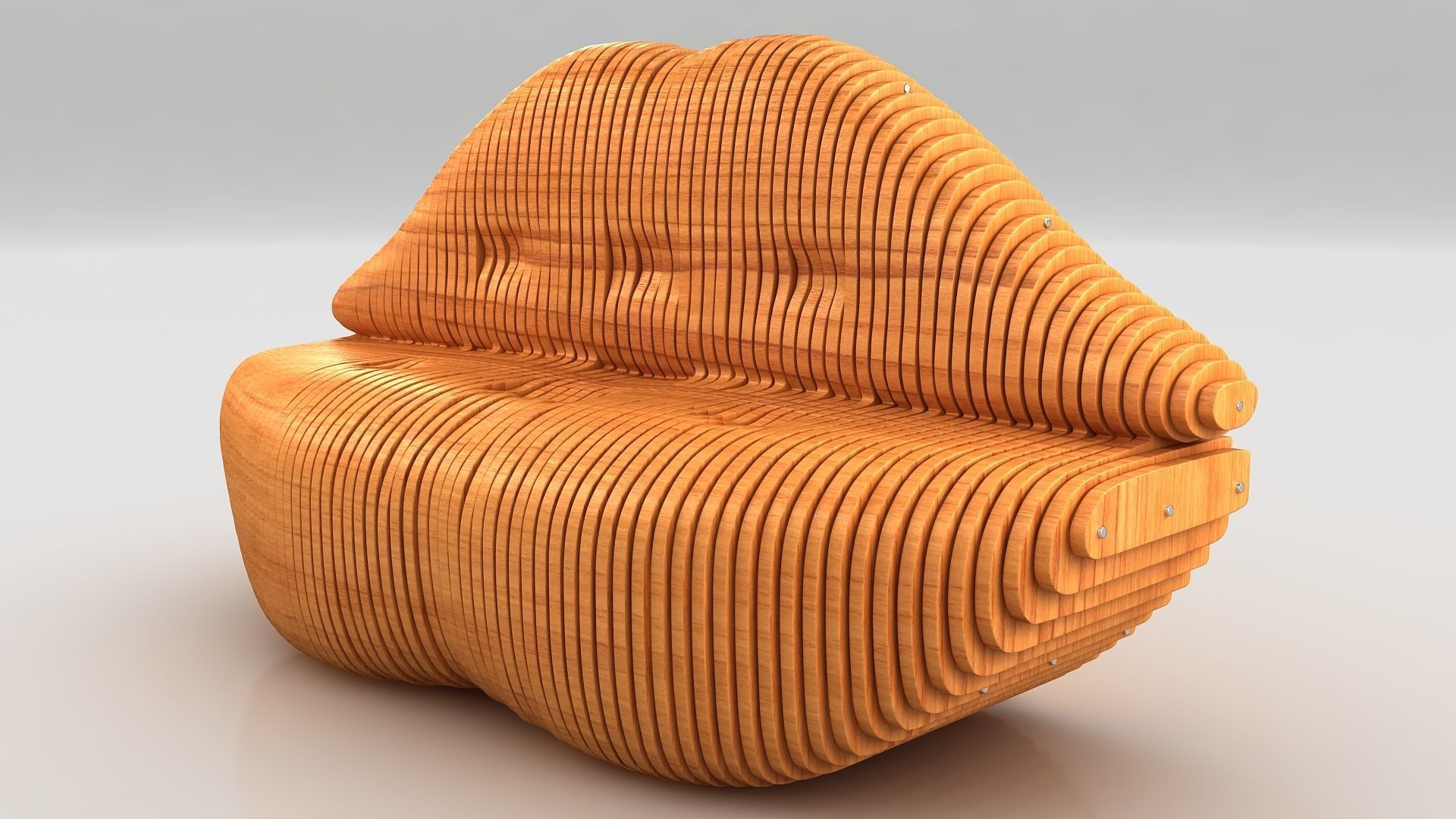 Parametric Lips Sofa 3D model CGTrader