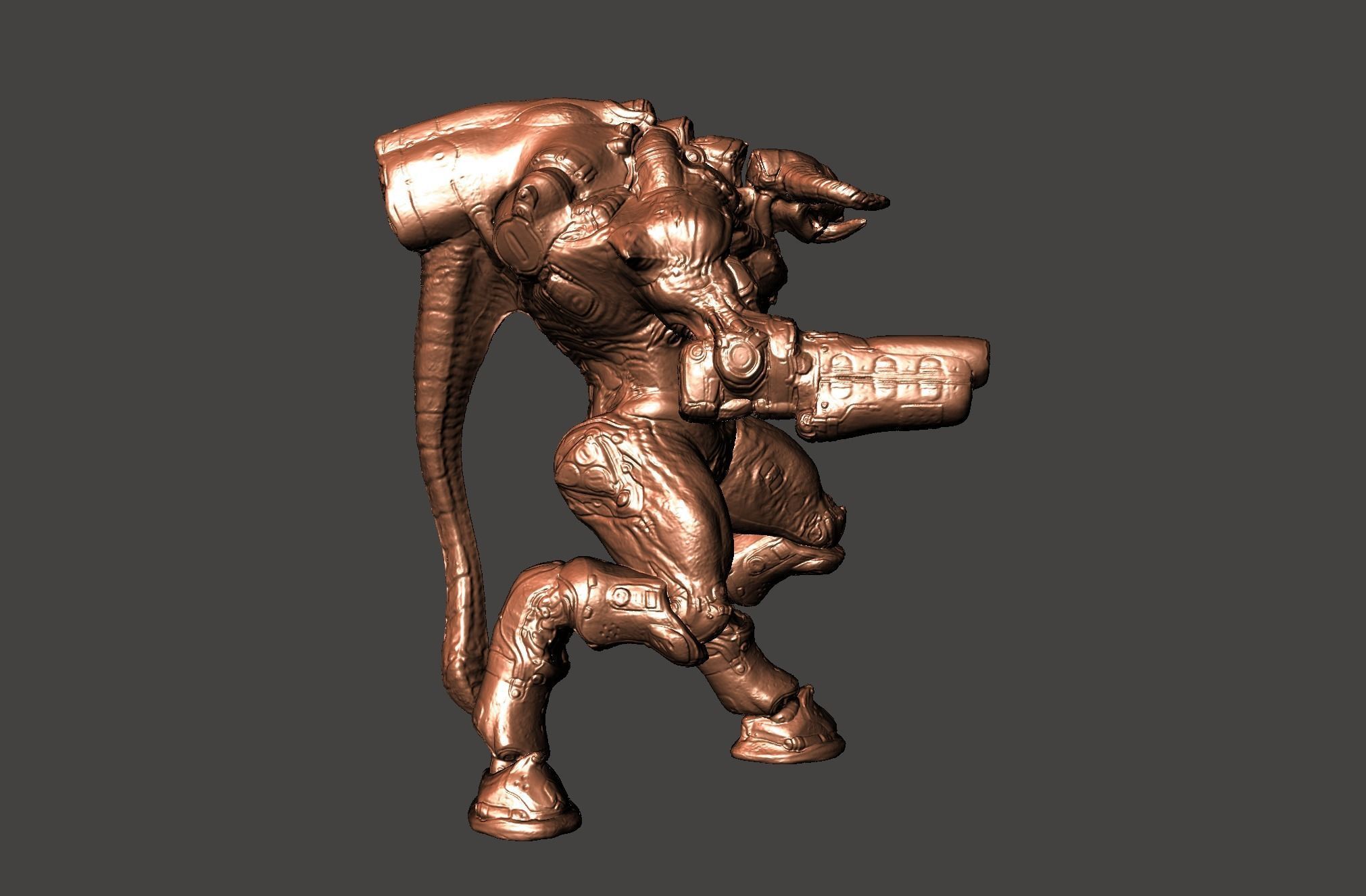 CYBERDEMON DOOM 3 FINAL BOSS - ULTRA DETAILED MESH - HI-POLY STL 3D ...