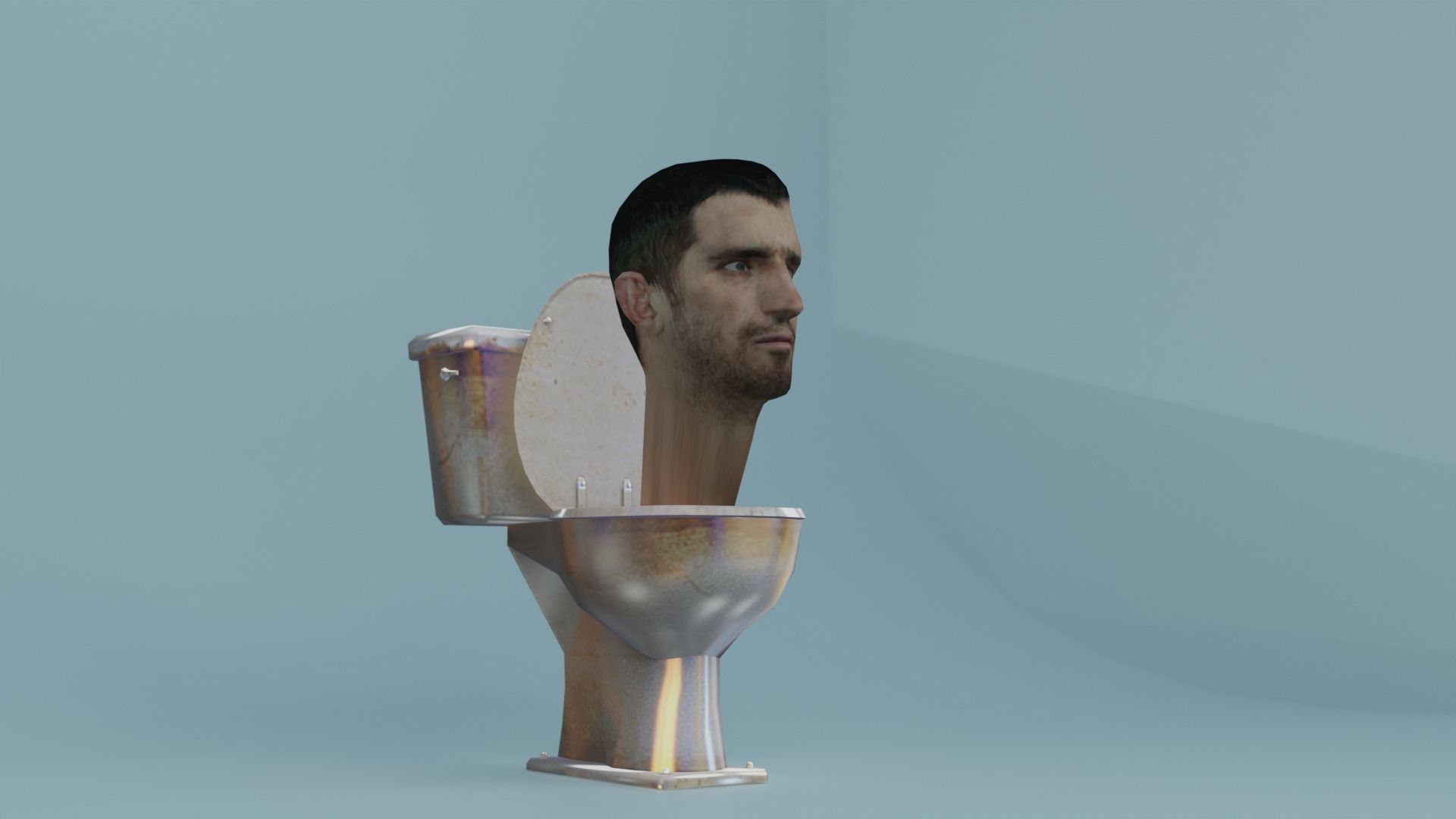 skibidi toilet toilet man 3D model rigged | CGTrader