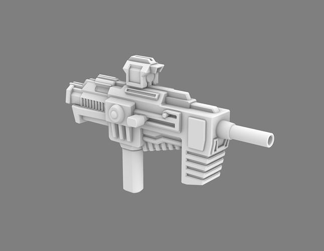 Neutronic Annihilator aka Neutron Assault Rifle accessory 3D model 3D