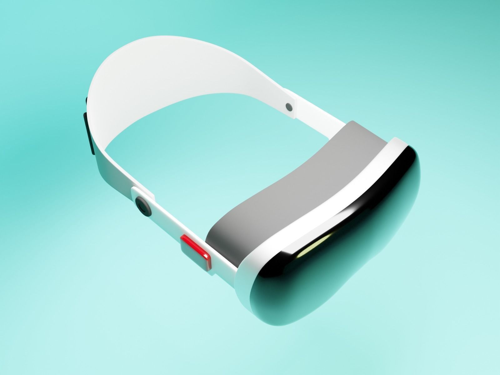 Mixed Reality Headset Pro Vision virtual reality helmet 3D model CGTrader