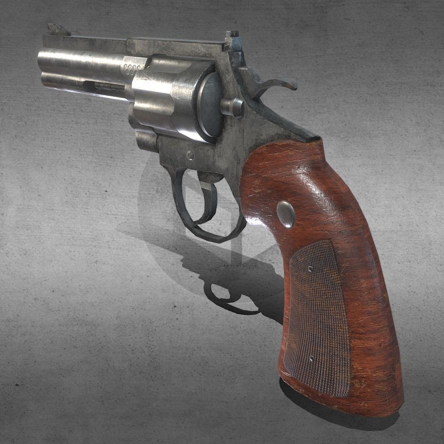 3D model Colt-Python Revolver FBX-2048px VR / AR / low-poly | CGTrader
