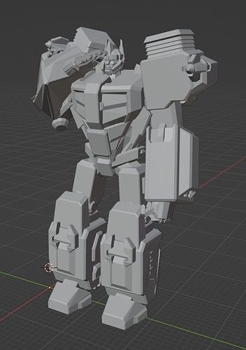 Ultra Magnus Transformers Prime Character Rig Blender