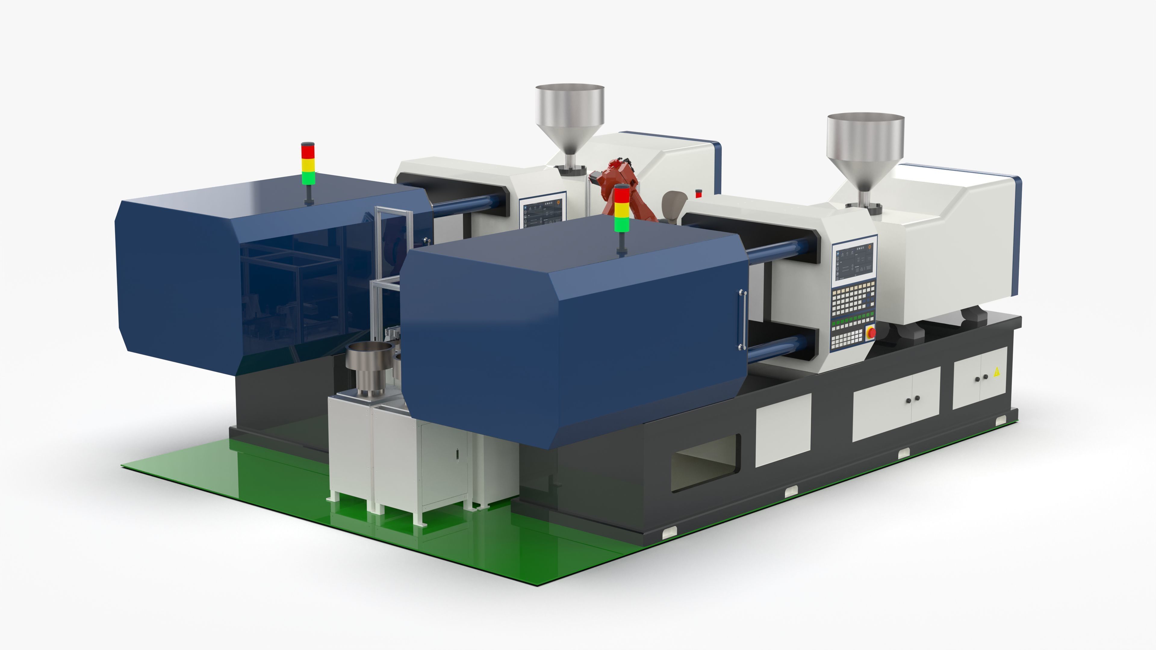 Automatic Bracket Loading Injection Machine 3D model | CGTrader