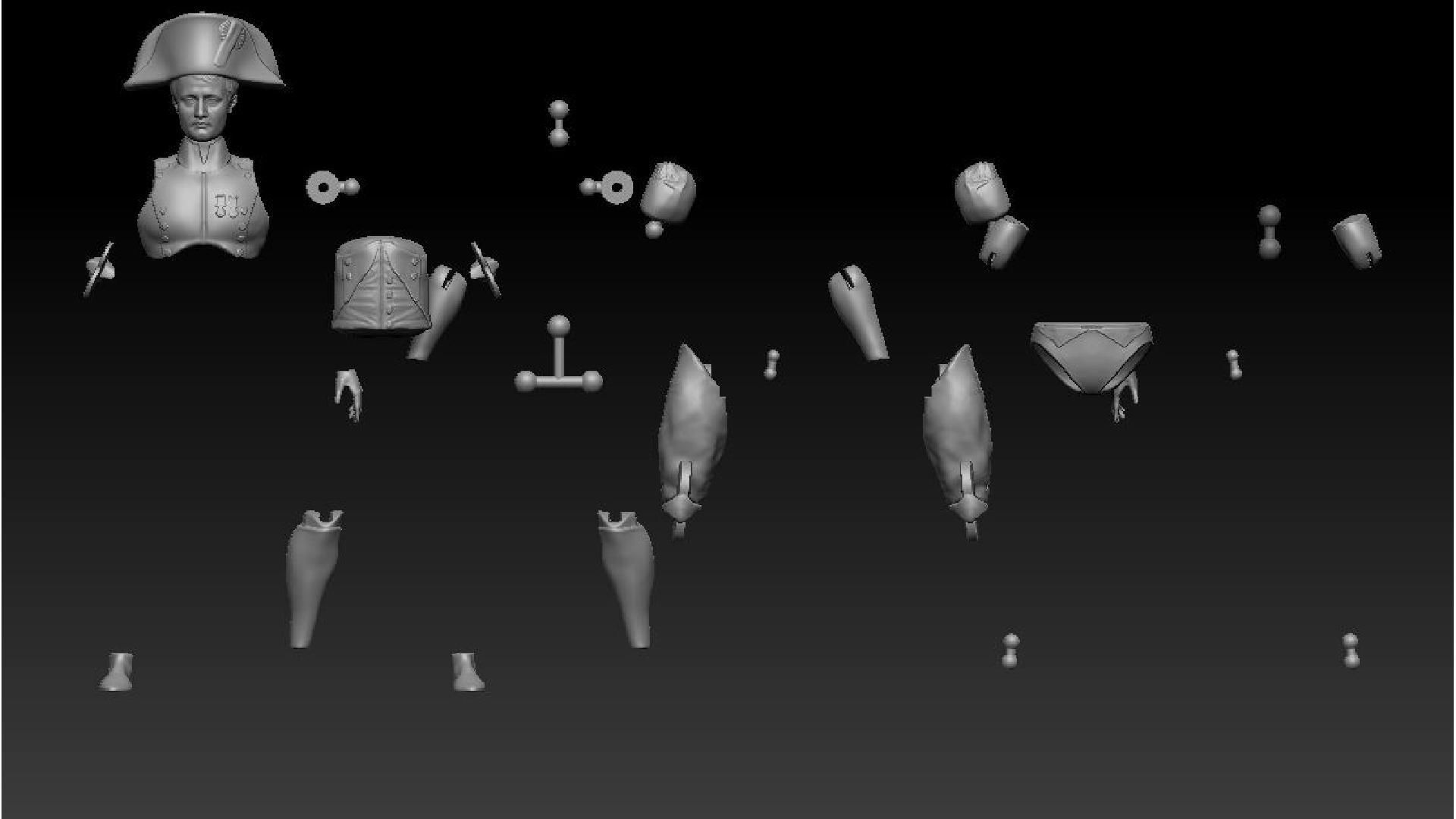 Napoleon Bonaparte Action Figure 3D model 3D printable | CGTrader