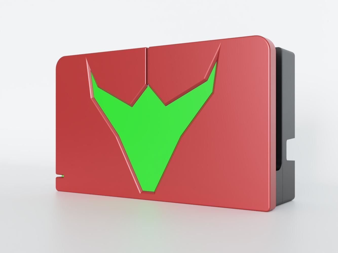 Nintendo Switch Dock custo faceplate Metroid 3D model 3D printable CGTrader