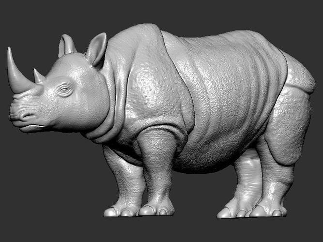 Rhinoceros model 3D model 3D printable | CGTrader