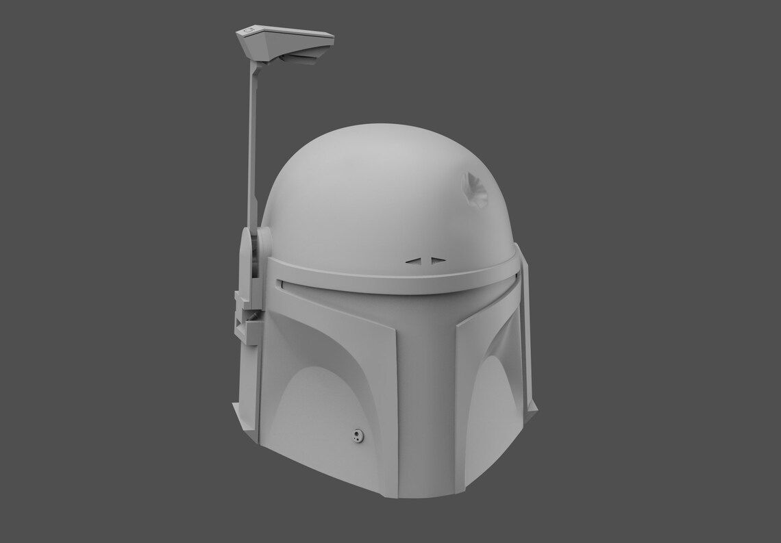 Boba Fett Helmet 3D Print Files STL - The Book Of Boba Fett 3D model 3D ...